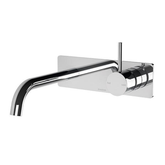 Vivid Slimline Up Basin/ Bath Wall Phoenix Mixer Set - Chrome